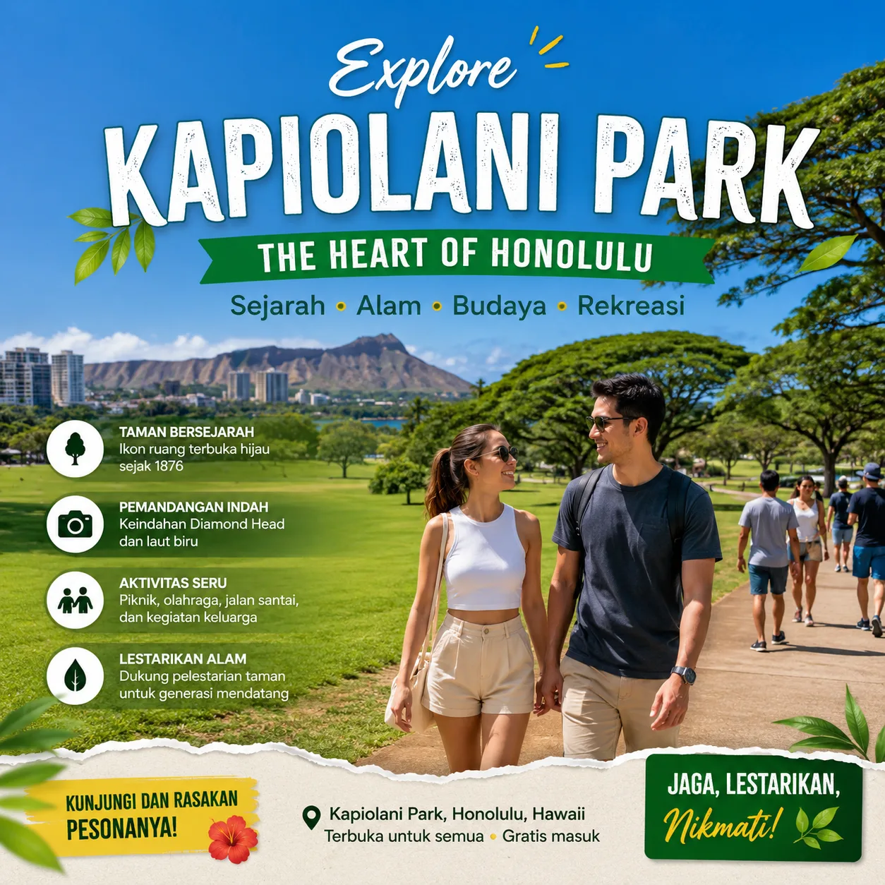  MEGA777 > Kapiolani Park Hawaii: Sejarah, Keindahan Alam, dan Warisan Budaya Honolulu di Yogyakarta